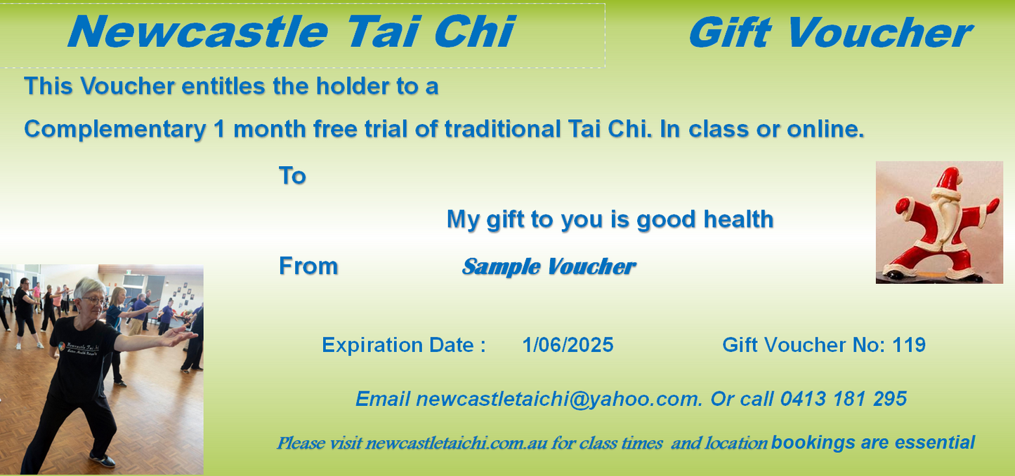 Tai Chi Gift Voucher