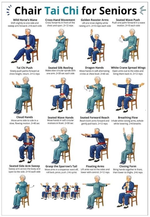 Seated Tai Chi perfect for beginners.